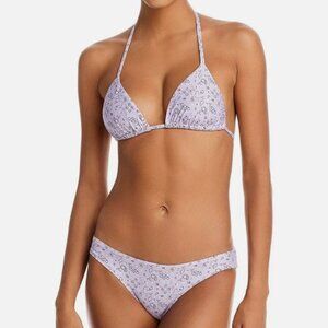 AQUA NWT String Bikini Purple Bandana Western S & M Triangle Cups